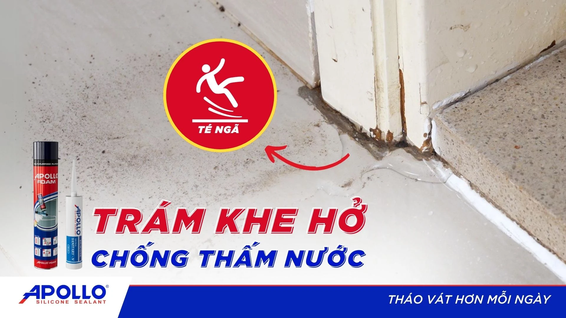 Khắc phục khe hở rò rỉ nhà tắm đơn giản với Apollo Sanitary-N | Tháo vát hơn mỗi ngày